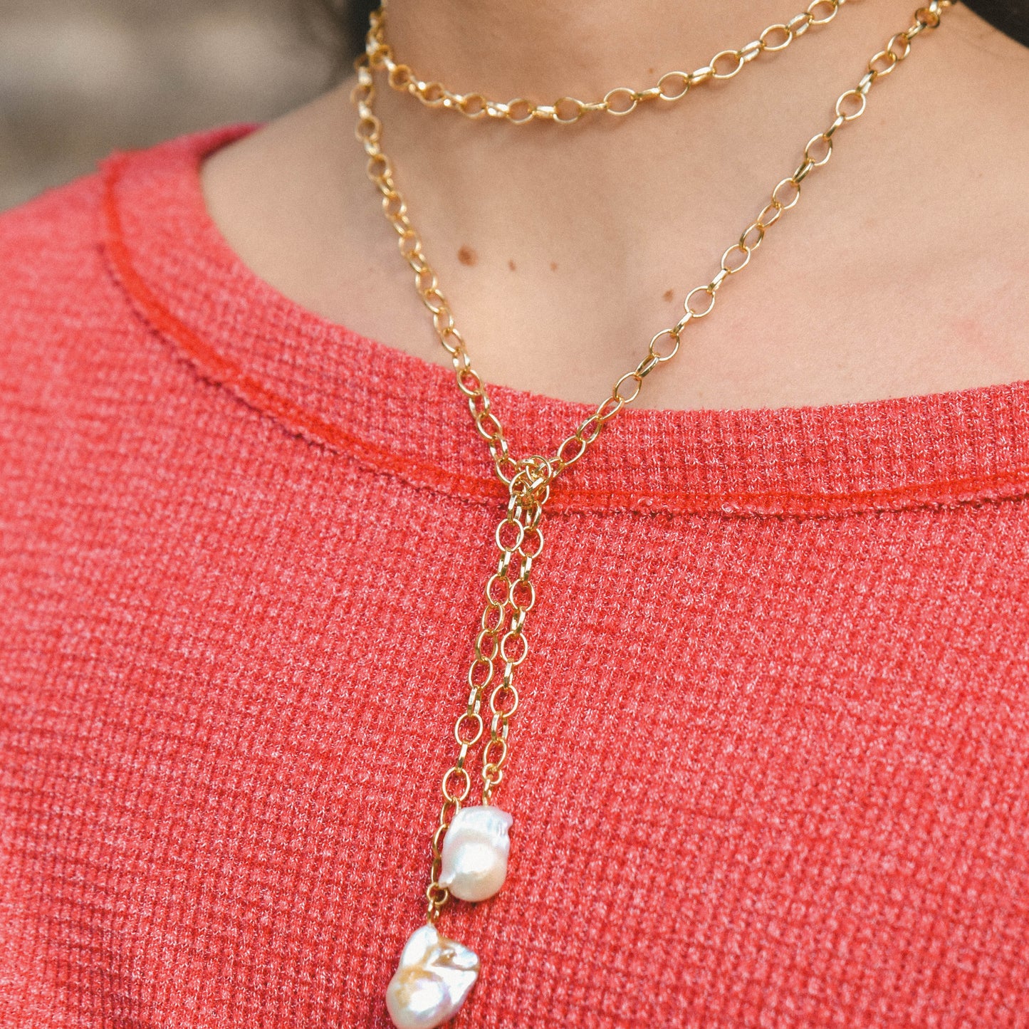 Pearl Wrap Necklace