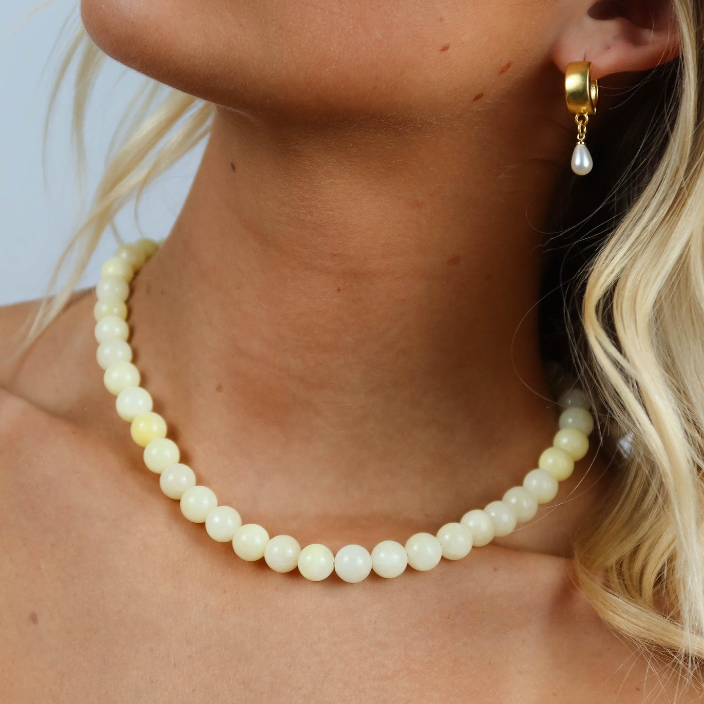 Lemon Beaded Necklace