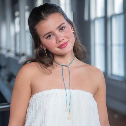 Aqua Wrap Necklace