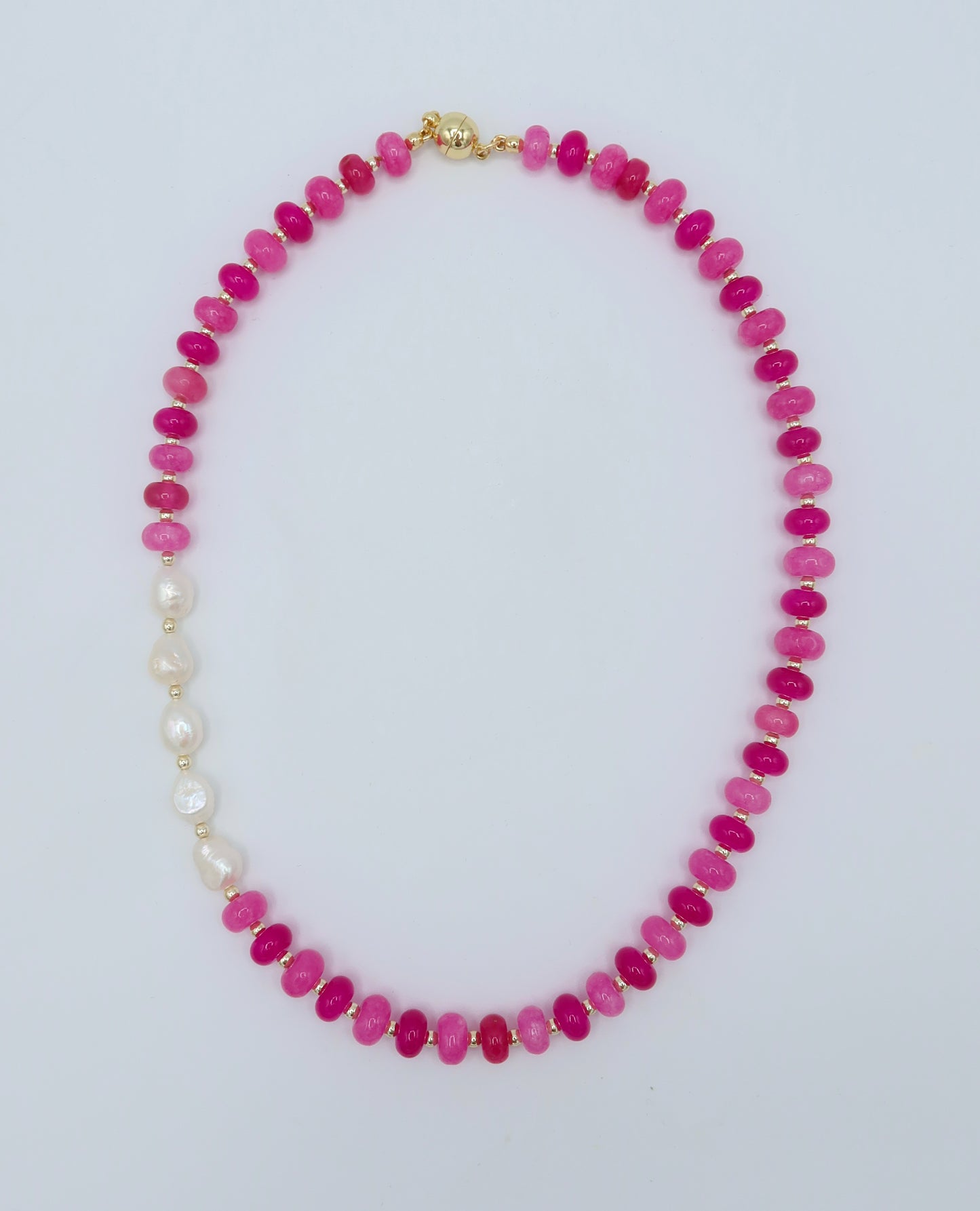 Fuchsia Pearl Necklace
