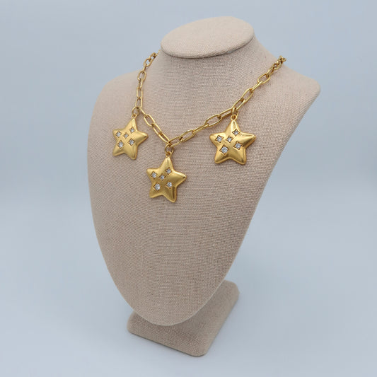 Lucky Stars Charm Necklace