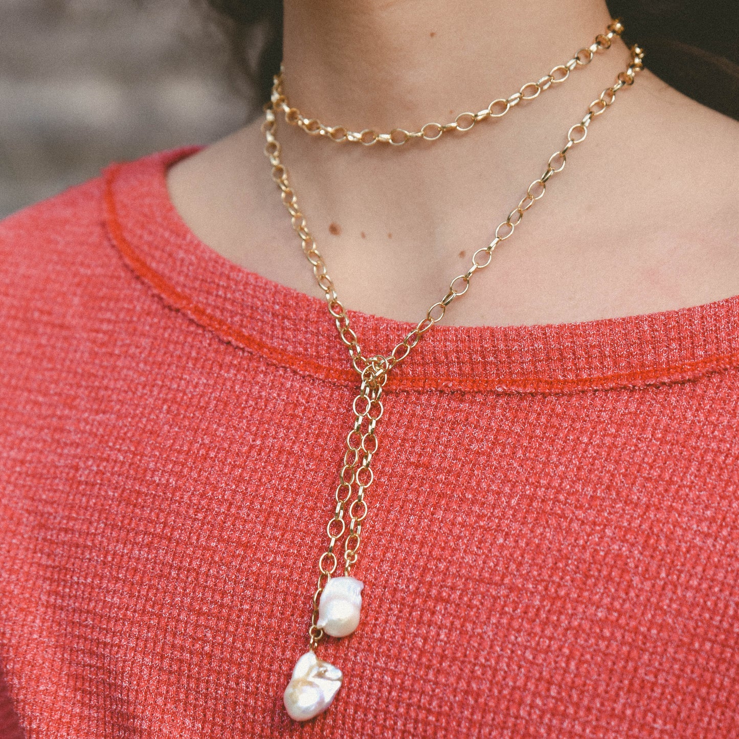 Pearl Wrap Necklace