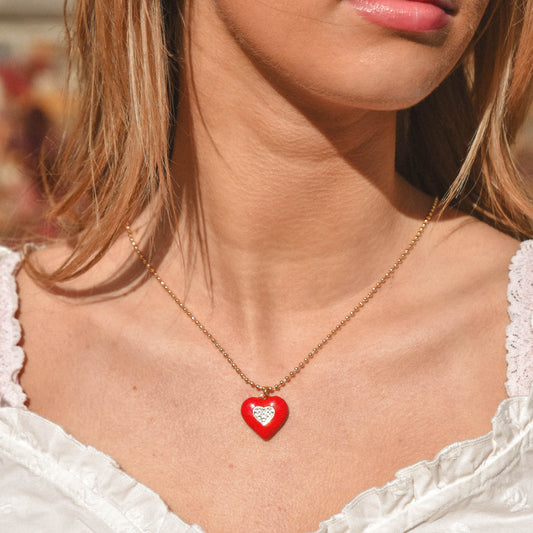 Scarlet Sweetheart Necklace