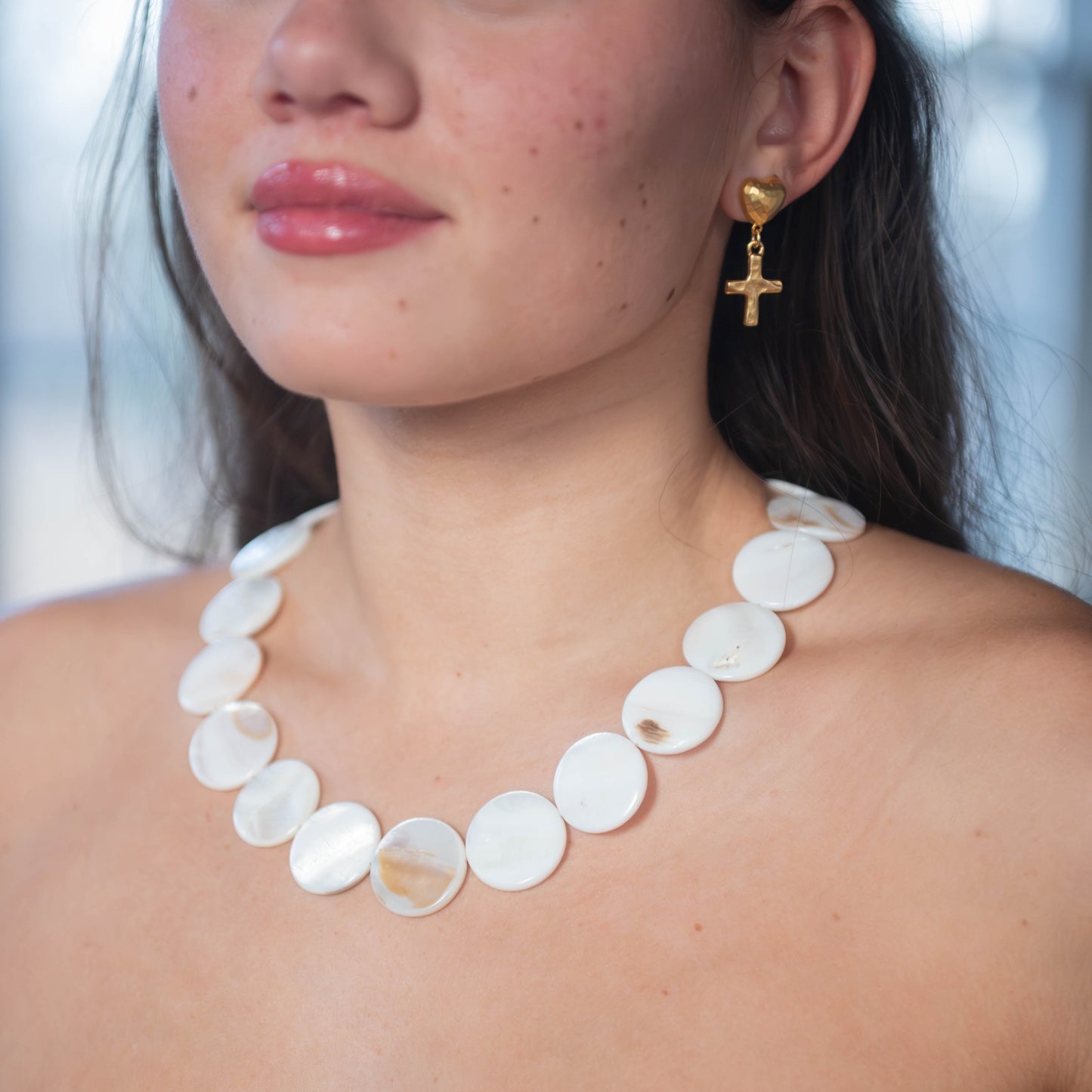Shell Disc Necklace