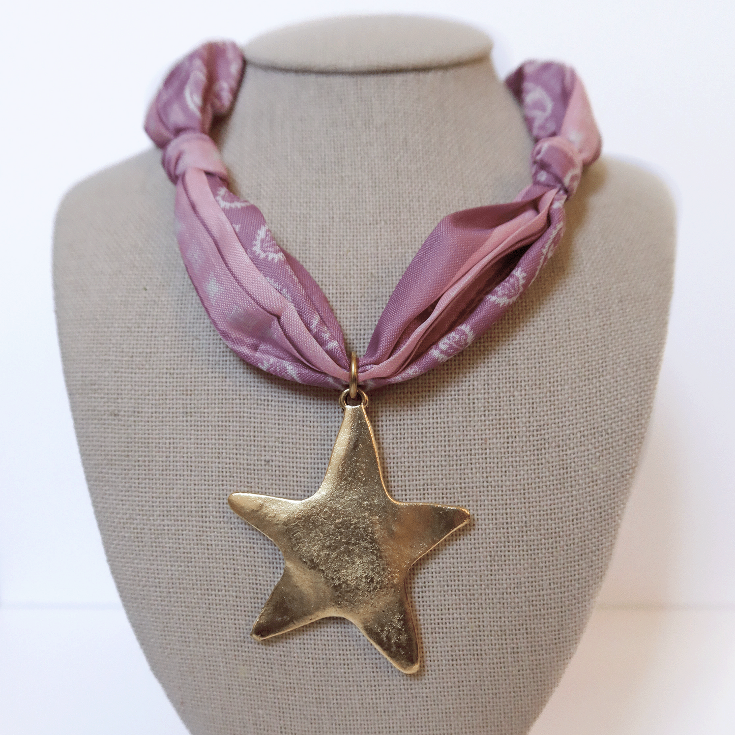 Blush Star Scarf Necklace